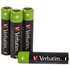 Verbatim AAA Oplaadbare Batterij 4 Eenheden