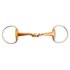 BR Filete Egg-But Double Jointed Snaffle Soft Contact Slightly Curved 16 mm Rings 70 mm