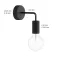 Creative cables Lampada da parete Fermaluce Eiva Elegant L