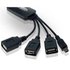Conceptronic HUB CFLEXHUB USB+Micro USB 3 Puertos