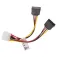 Lanberg Cable Molex a 2x SATA 15 cm