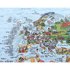 Awesome maps Полотенце Surftrip Map Best Surf Beaches Of The World Original Colored Edition