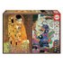 Educa borras 2 X 1000 Pieces The Kiss And The Virgin Gustav Kilimt Puzzle