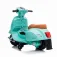 Tachan Mini Vespa 6V Blue Celeste License bike