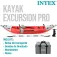 Intex Excursion Pro K1 Inflatable Kayak Set