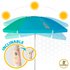 Aktive Beach Winddichte Paraplu 220 cm UV50 Bescherming