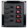 Talamex Afbryderpanel 4-Sikringer Sort
