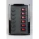 Talamex Sort afbryderpanel med 6 sikringer