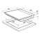 Vitrokitchen Table de cuisson mixte 301TGN 60 cm 3 feux