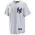 Nike New York Yankees Official Replica Home T-shirt met korte mouwen en v-hals
