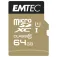 Emtec Micro SD 64GB Elite Gold memory card