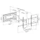 Equip 650327 43-80´´ Double Arm Wall Support