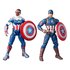 Marvel Capitão América Samoa Wilson And Steve Rogers 15 Cm
