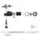 Cressi Direct Metal Push Button Systeem Pro