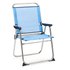 Solenny Fixed Folding Chair Aluminium 90x58x58 cm