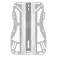 Dive Rite XT Lite Stainless Steel Light Backplate
