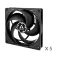 Arctic P14 140 mm fan 5 units
