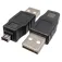 Euroconnex 4P Mini USB til USB-adapter
