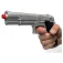 Cpa toy Pistolet de police 8 coups Argent