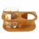 Bamboo 2 Glasses Cup Holder