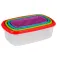 Five Rectangular food container 4 units