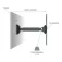 Tm electron TMSLC282 Wall TV Bracket 26´´ - 40´´