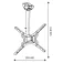 Tm electron TMSLC410 26´´ - 55´´ ceiling tv bracket