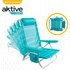 Aktive Cadeira Dobrável Baixa Em Alumínio Multiposição 48x54x82.5 cm