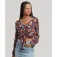 Superdry Vintage Tie Front long sleeve blouse