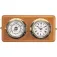 Plastimo 4´´ Clock&Barometer Set On Wood Board