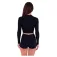 Hurley Max Solid Rib Cropped Cross Yoke 긴팔 래쉬가드