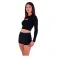 Hurley Max Solid Rib Cropped Cross Yoke 긴팔 래쉬가드