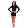 Hurley Max Solid Rib Cropped Cross Yoke Langarm-Rash guard
