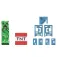 Minecraft Diamantniveau Creeper-figur