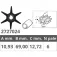 Finnord Johnson/Evinrude 2T 3/7.5PS Impeller