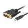 Lanberg USB-C-DVI-sovitin 1.8 m