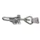 Olcese ricci Brass Chromed Adjustable Door Lock