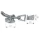Olcese ricci Brass Chromed Adjustable Door Lock