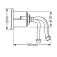 Plastimo Chromed Round Cover Cap With Mixer