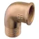 Guidi Conector de codo Latón M-F 2´´
