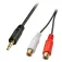 Lindy Cable M/H Aux 25 cm