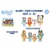 Bluey Pack de 4 Figuras Surtido