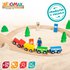 Woomax Wooden Train 40 Pieces