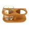Plastimo Bambuställ för glas 77 mm 2 bitar