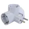 Hepoluz Schuko With Side Outlet Plug 3 Sockets
