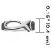 Dive silver Fish Foot Ring