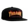 Thrasher Flame Emboidery Snapback Lippis