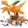 Mega pokemon Charizard +1600 Blocks Moving Construction Game