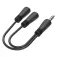 Hama Jack M do 2xJack3. H kabel 3.5 mm 5 mm