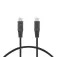 KSIX 3A Braided 2 m USB-C til USB-C-kabel